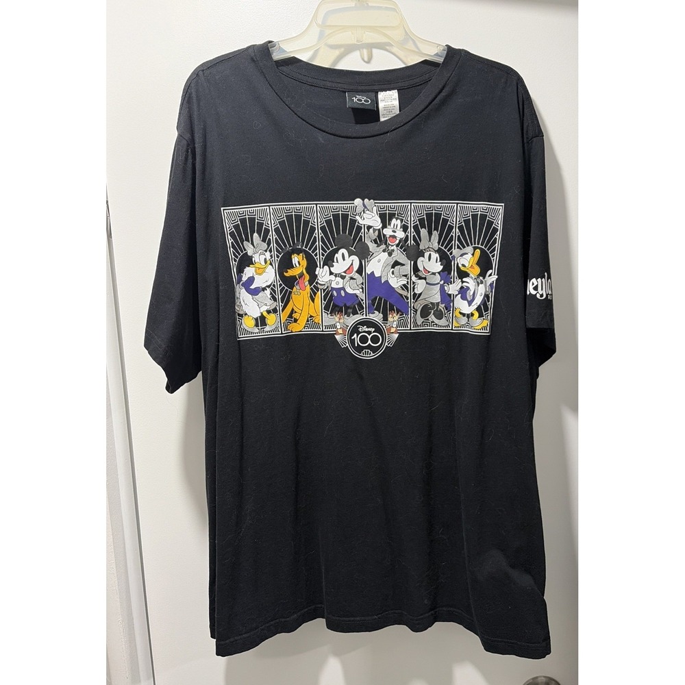Disney Parks 100th Anniversary Mickey & Friends DLResort  T-Shirt Size 3X Cotton